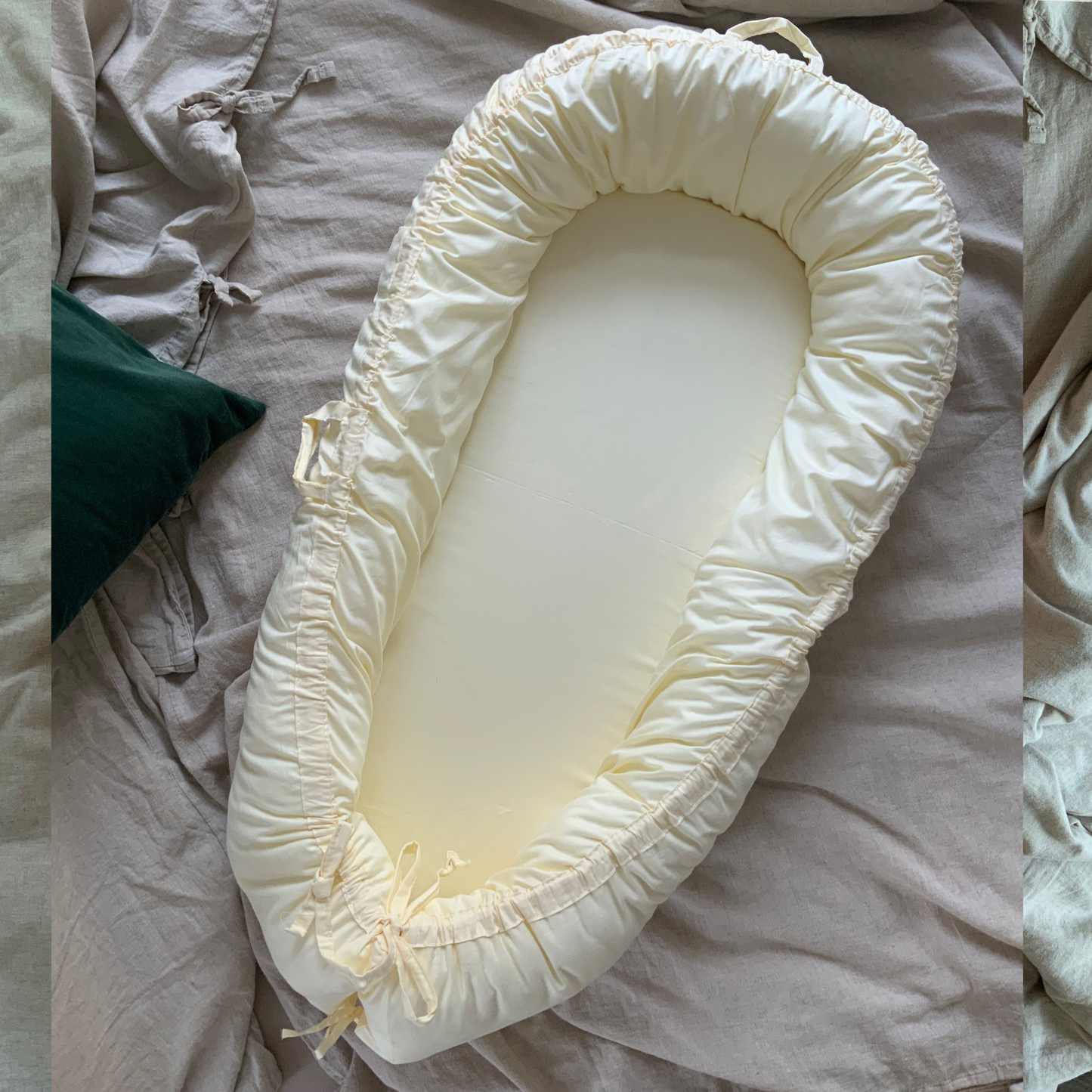 Veres Baby Kokon Nest – Weiches Babynestchen aus Baumwolle, Waschbar – 5 Farben