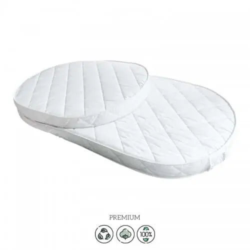 Veres Transformer-Matratze (2 in 1) für das Babybett Veres Rom "Kokos-Holcon" (90*70*10, 140*70*10 cm) in weiß.