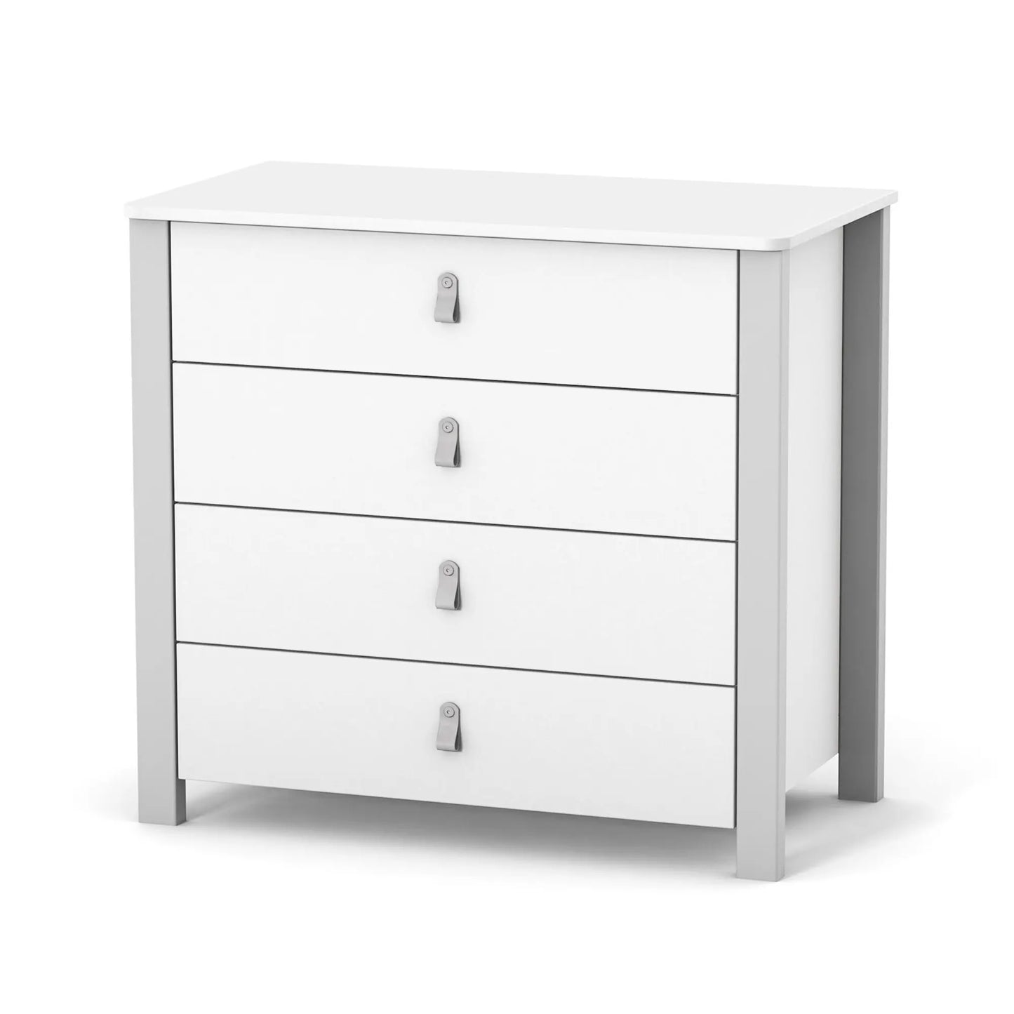 Veres Monaco 900 Kinderkommode (90 cm) in modernem Design mit 4 Schubladen und sicherer Wandmontage.