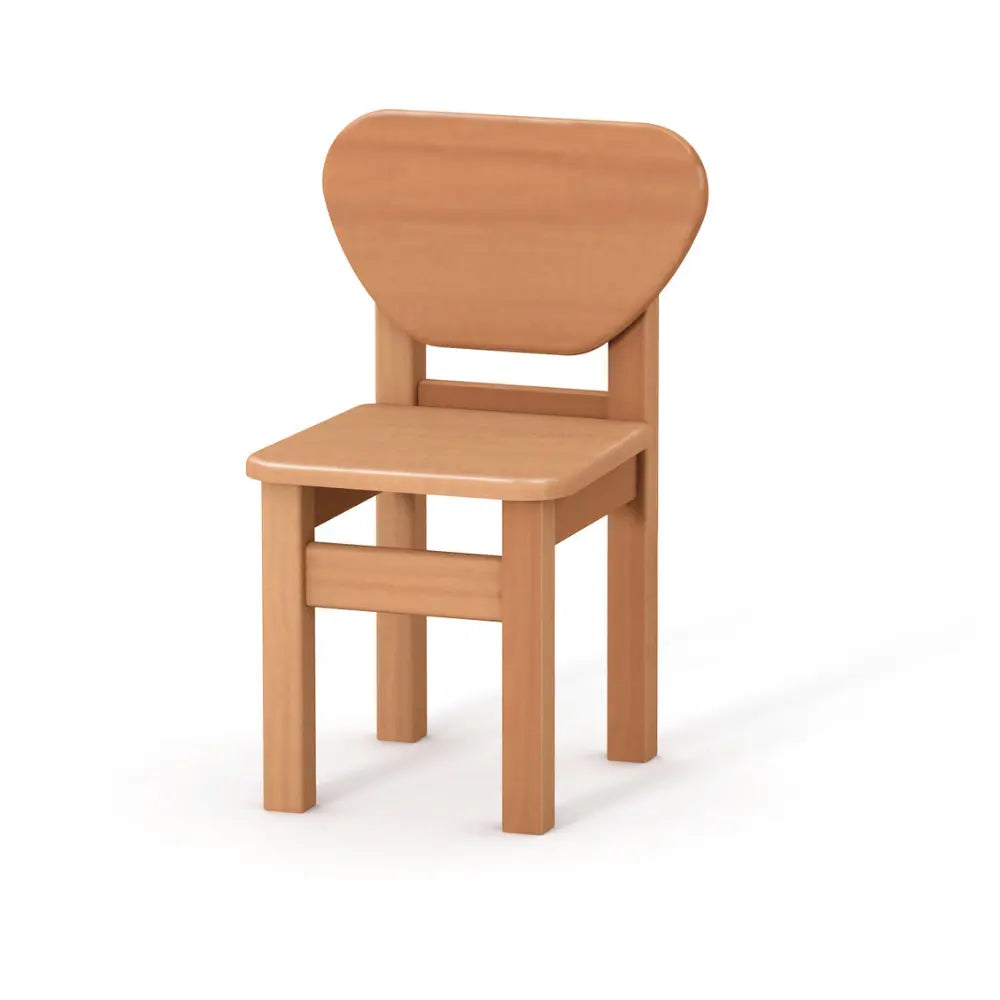 Kinderstuhl Veres, naturfarben, aus hochwertigem Buchenholz, für Kinder im Alter von 1 bis 6 Jahren, ergonomisch gestaltet