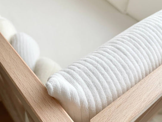 Babybettwäsche-Set 6 für 120x60 Velvet Milchweiß