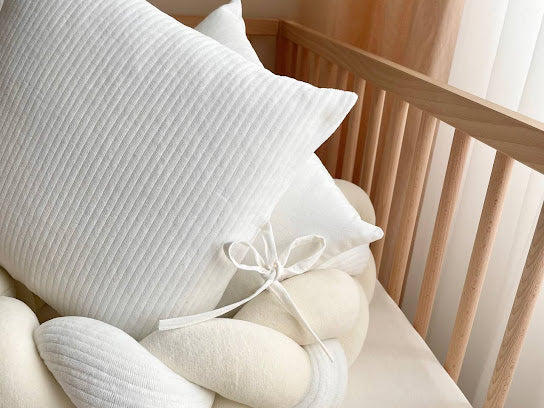 Babybettwäsche-Set 6 für 120x60 Velvet Milchweiß