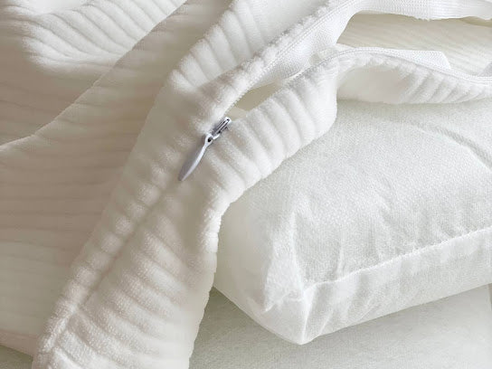 Babybettwäsche-Set 6 für 120x60 Velvet Milchweiß