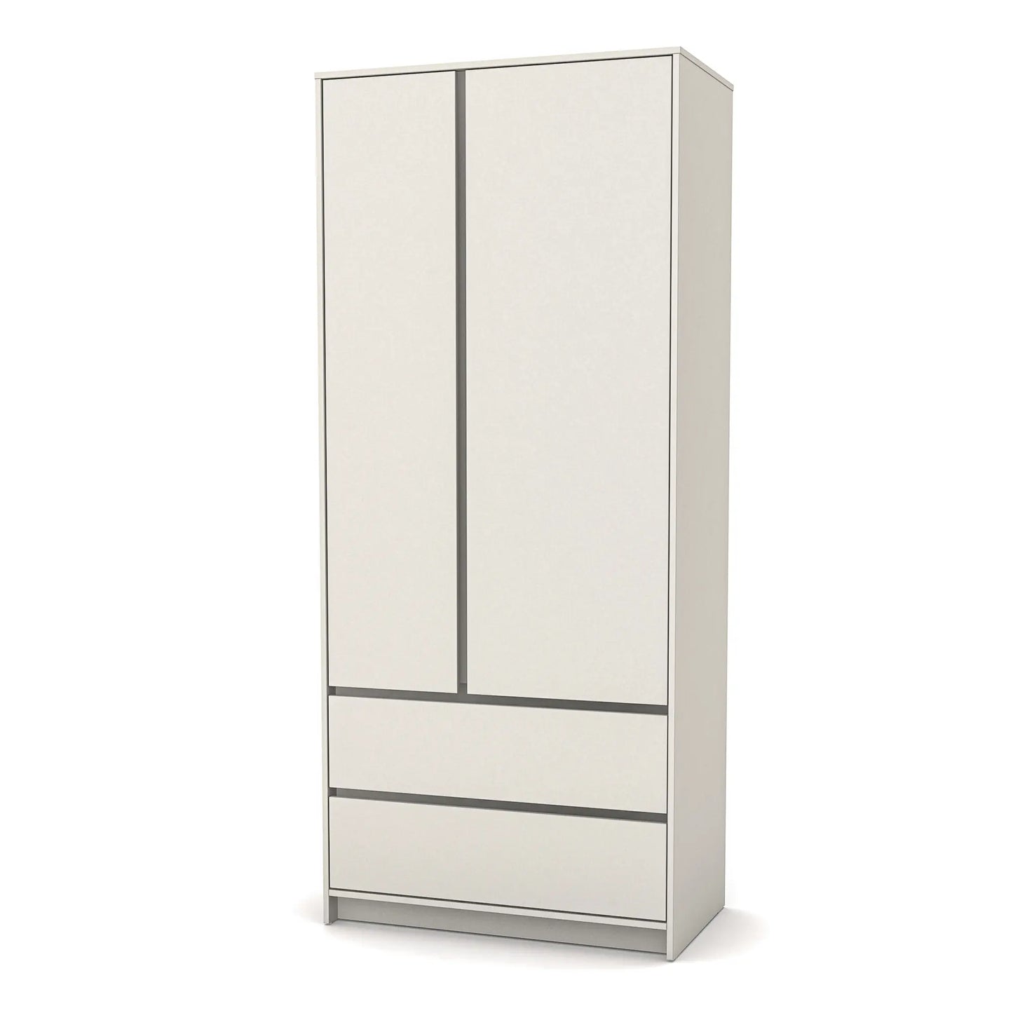 Veres Bern 900 Schrank mit Schubladen, zweitürig (90 x 50,3 x 207,1 cm) in modernem Design.