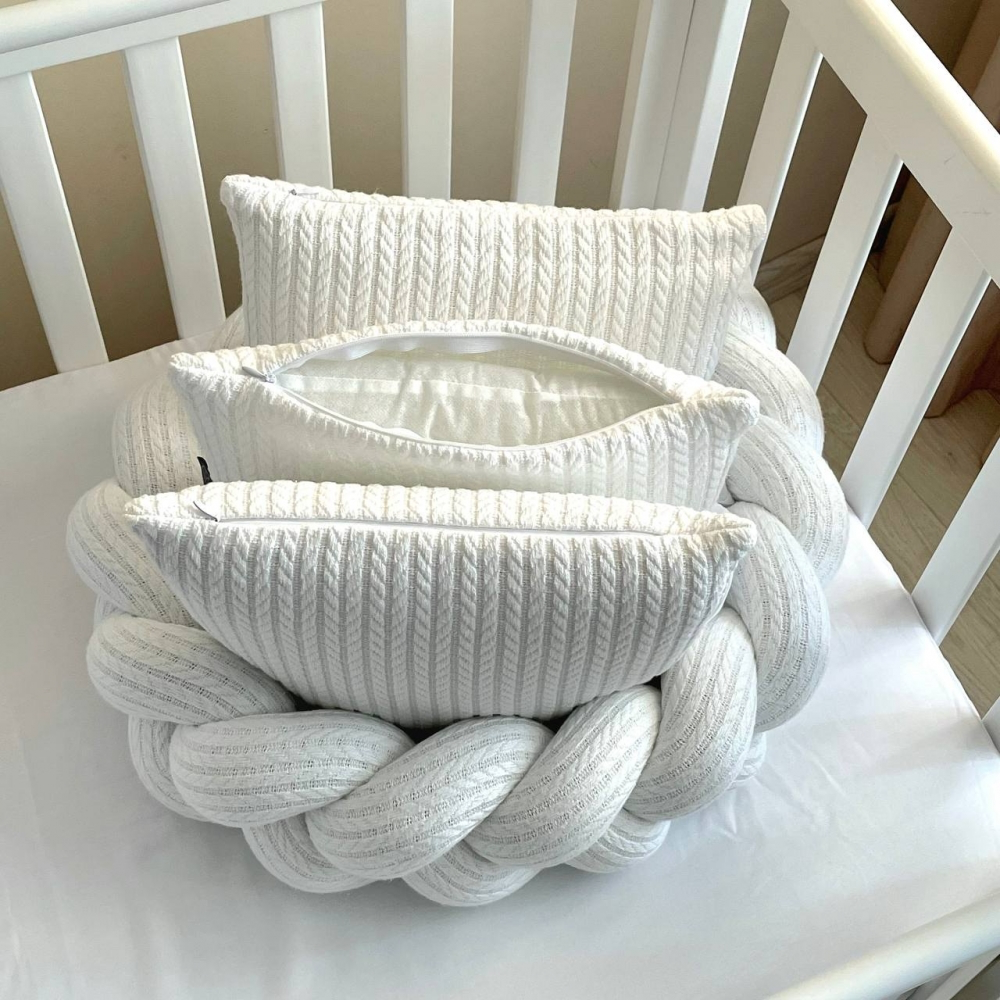 Babybettwäsche-Set 6 für 120x60 TraumLand Weiß