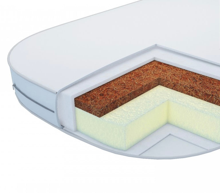 Matratze für die Wiege BABY VERES COCONUT + ELASTIC FOAM (80*60*7 cm)
