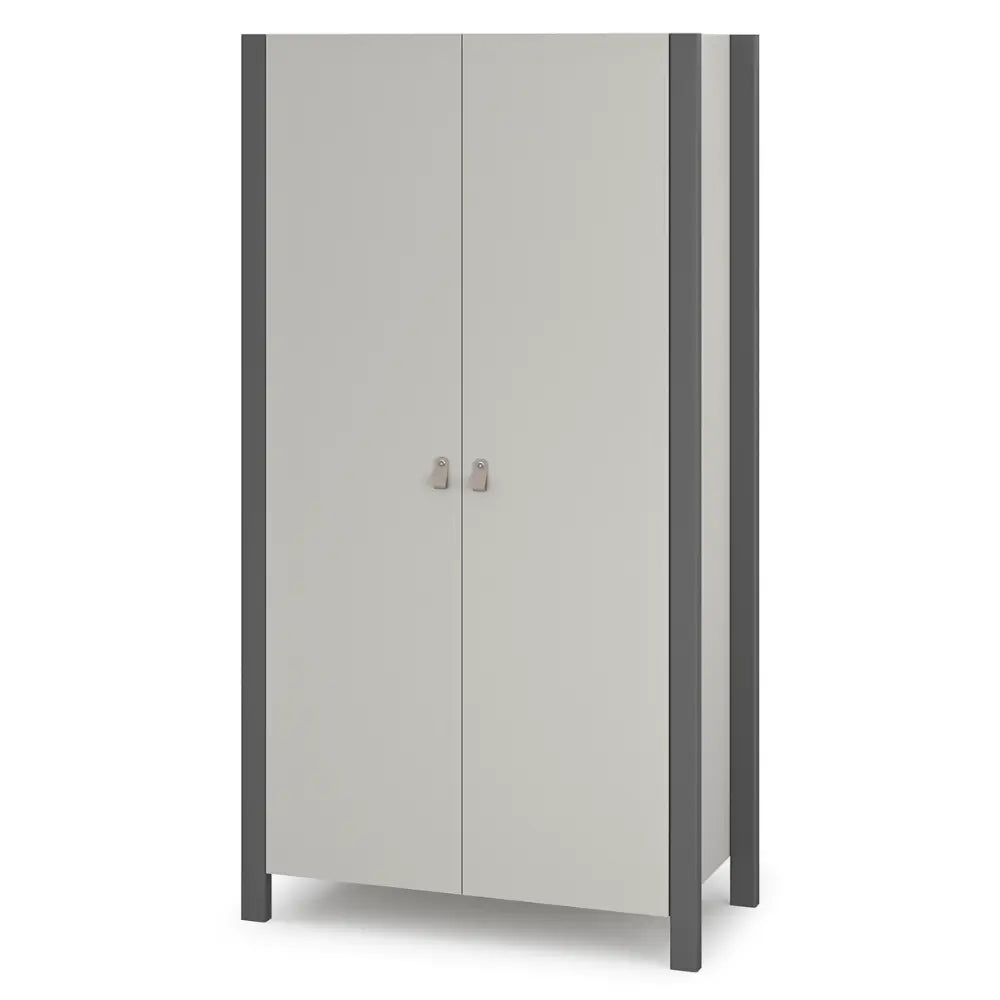 Veres Monaco 960 Weiß Natur Kinderkleiderschrank, zweitürig (96x47x180 cm) Veres Company