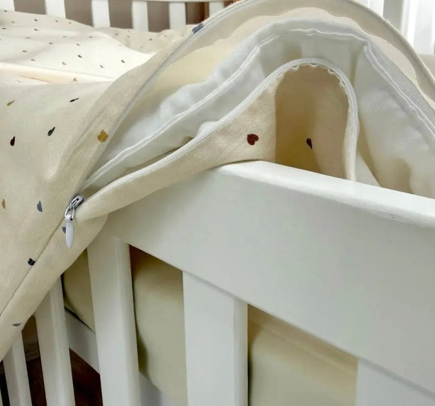 Linge de lit pour bébé Traumland – Blanc laiteux
