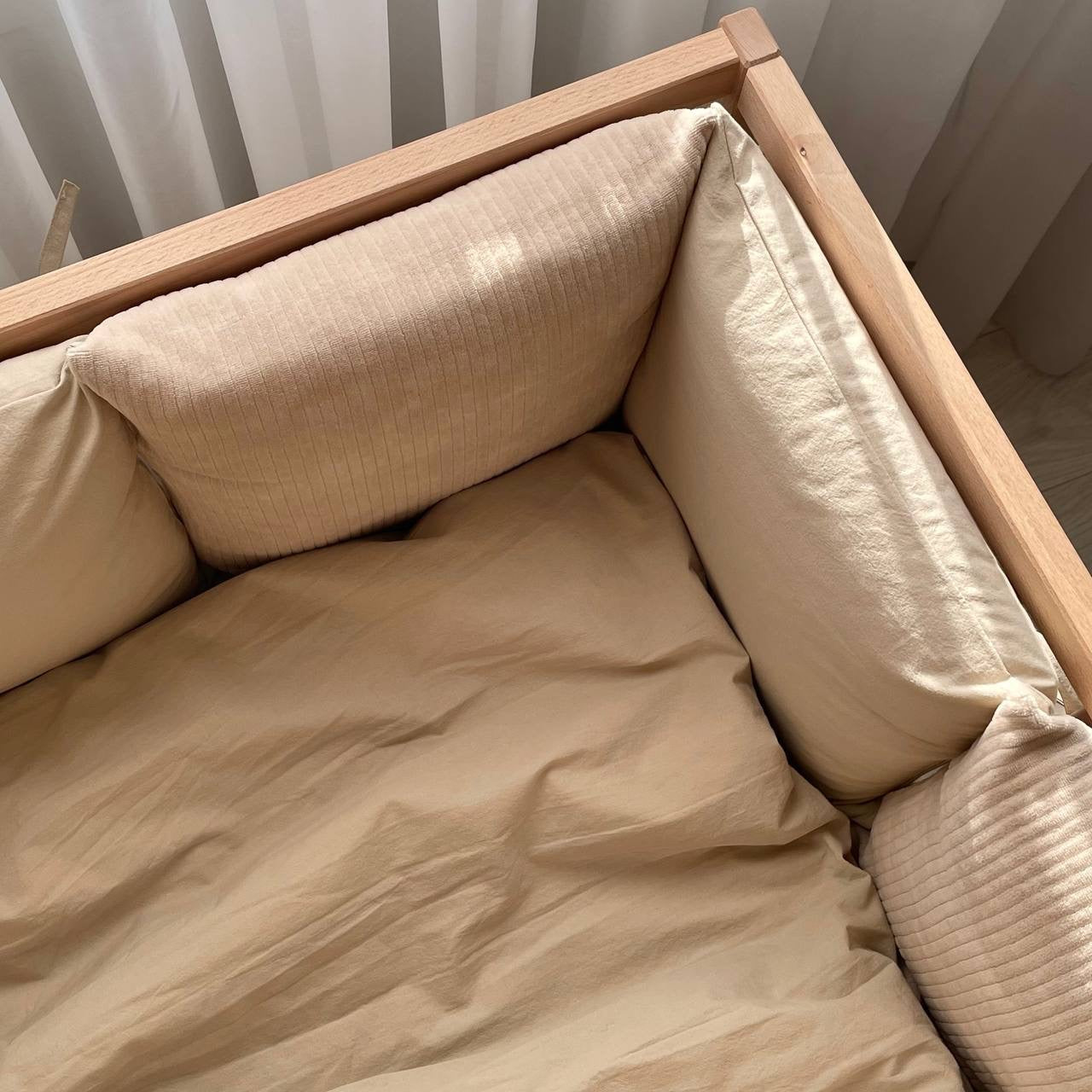 Babybettwäsche-Set 6 für 120x60 Velvet Mokka