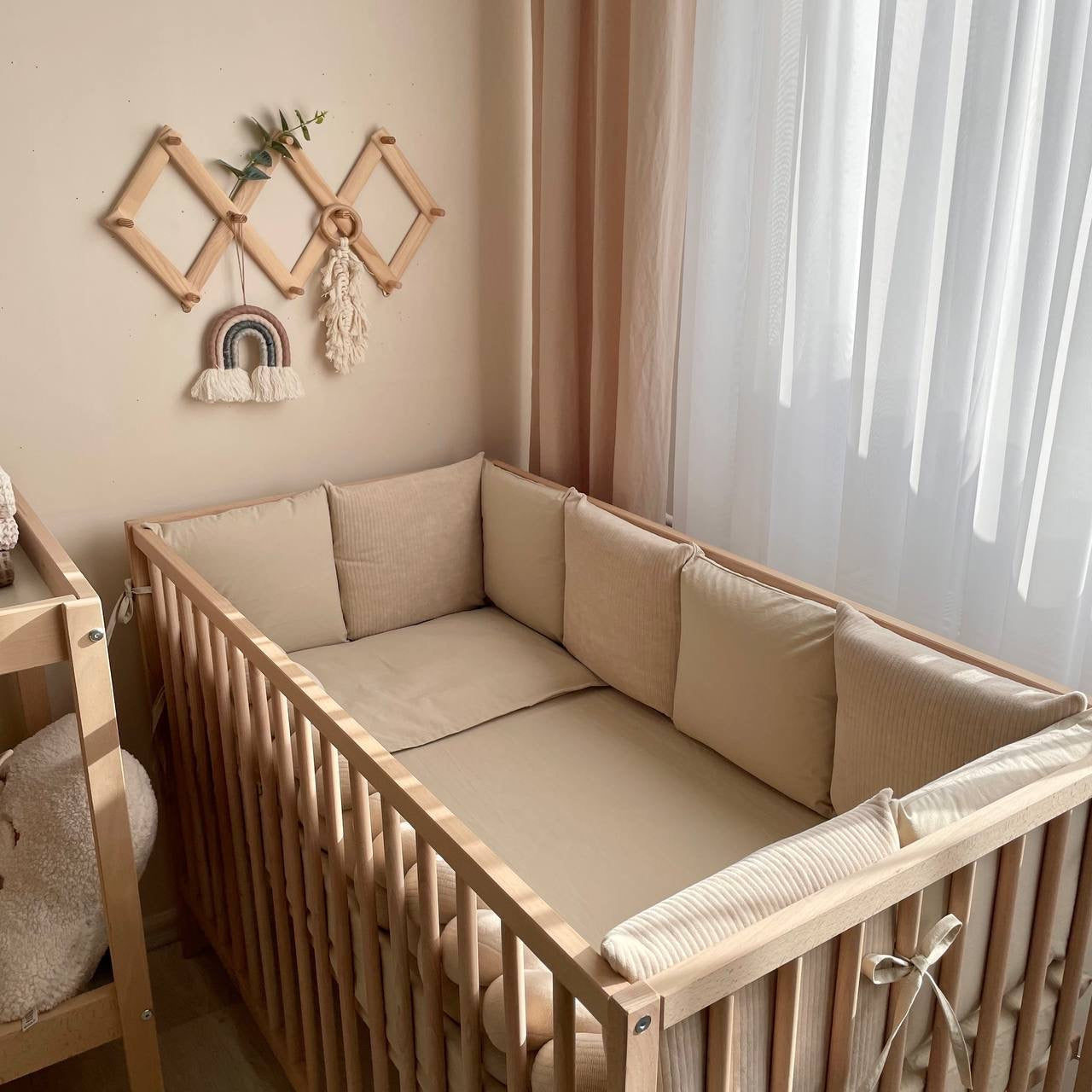 Babybettwäsche-Set 6 für 120x60 Velvet Mokka