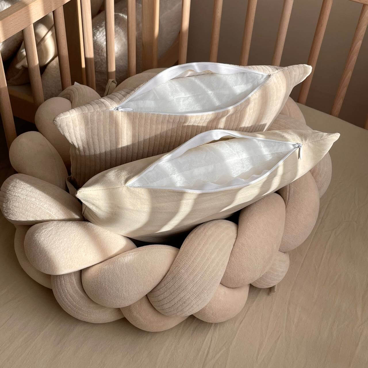 Babybettwäsche-Set 6 für 120x60 Velvet Mokka