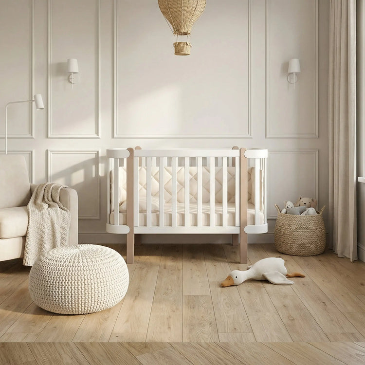 Kollektion der Veres Babybetten für Neugeborene, stilvolles und sicheres Design für das Kinderzimmer