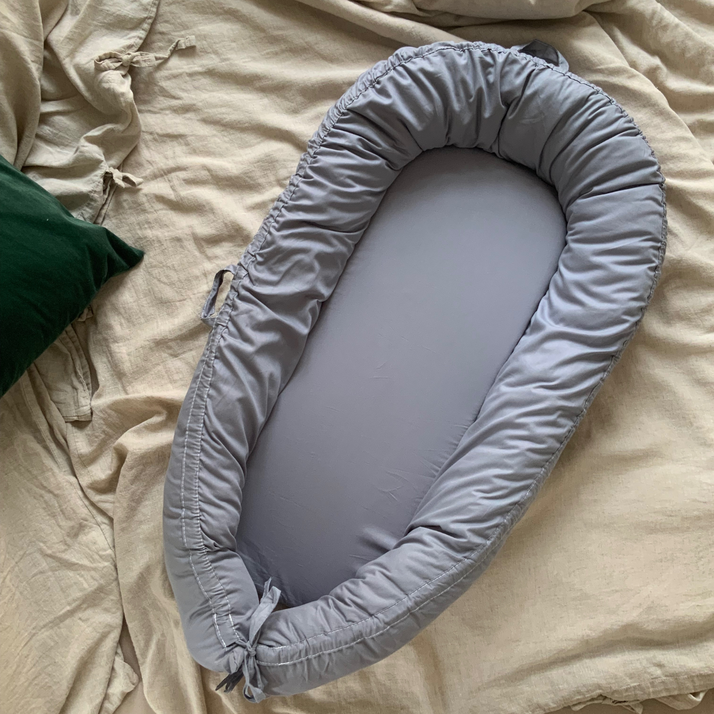 Veres Baby Kokon Nest – Weiches Babynestchen aus Baumwolle, Waschbar – 5 Farben