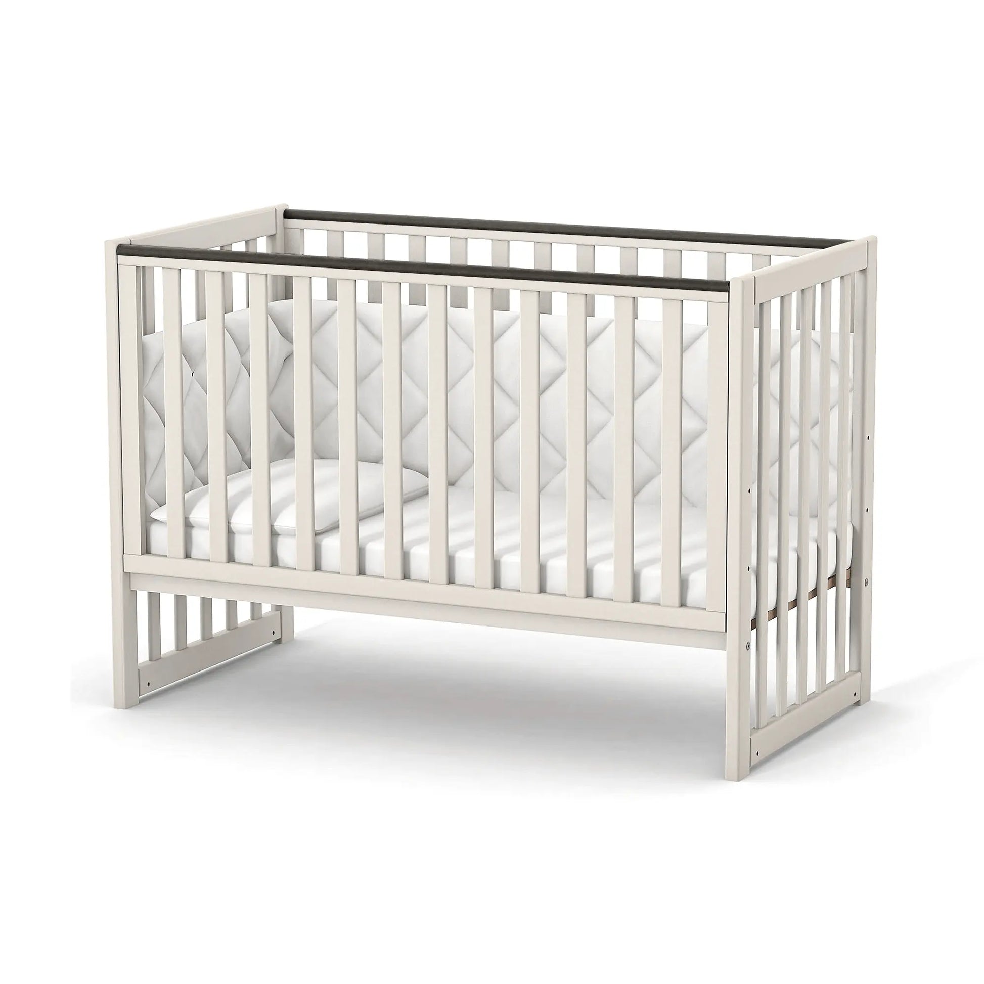 Babybett Veres LD13 in Beige, sanfte Farbe für eine beruhigende Atmosphäre im Babyzimmer, Cashmere