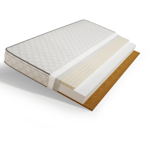 Veres Matratze Schaum Latex Kokos 160*80cm mit dreischichtiger Bauweise für optimalen Komfort und Unterstützung.