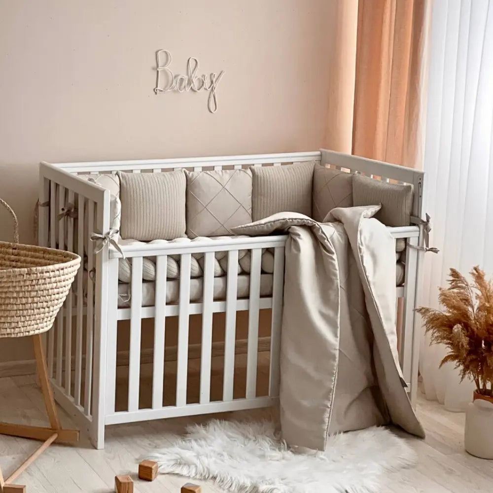 Babybettwäsche-Set 6 für 120x60 TraumLand Latte