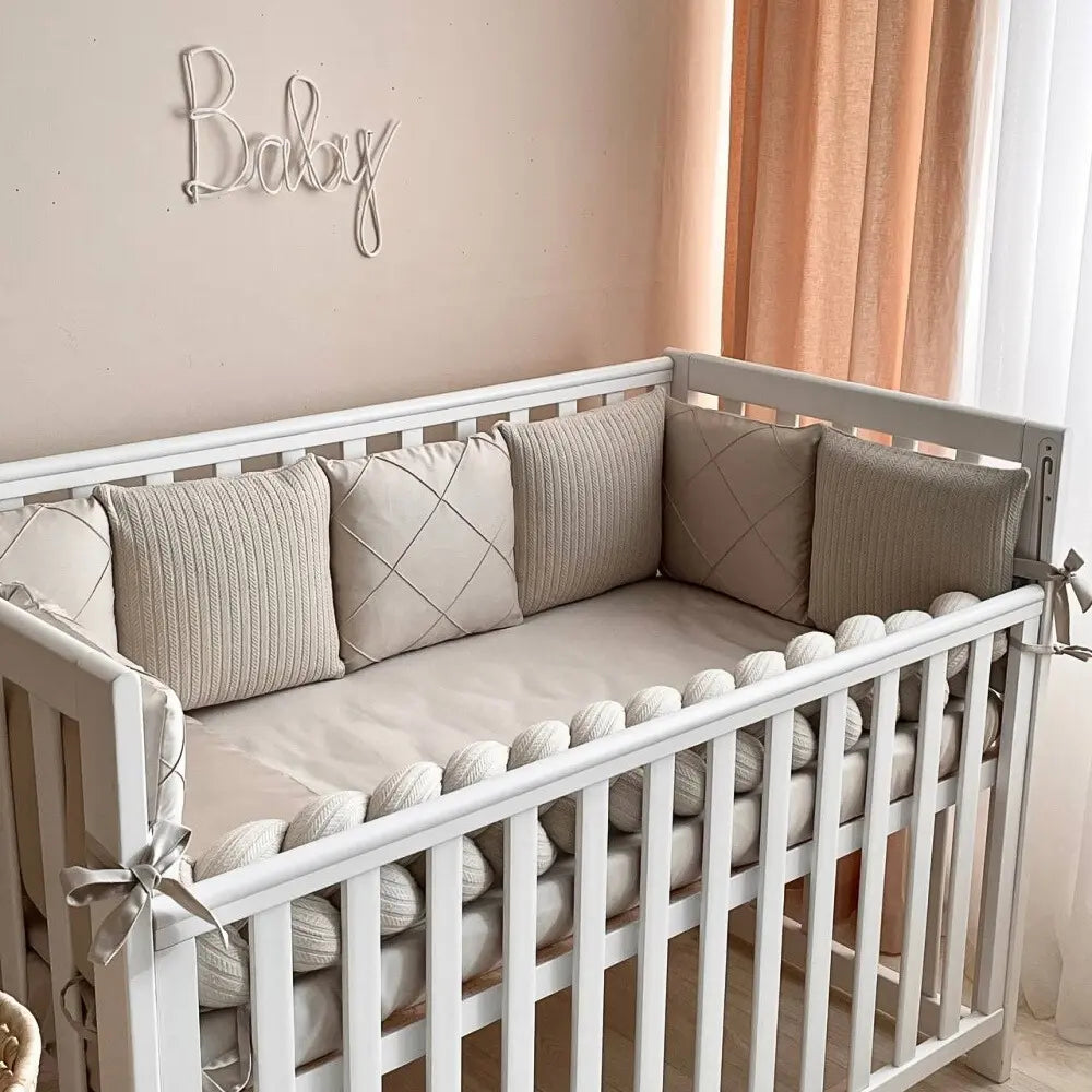 Babybettwäsche-Set 6 für 120x60 TraumLand Latte