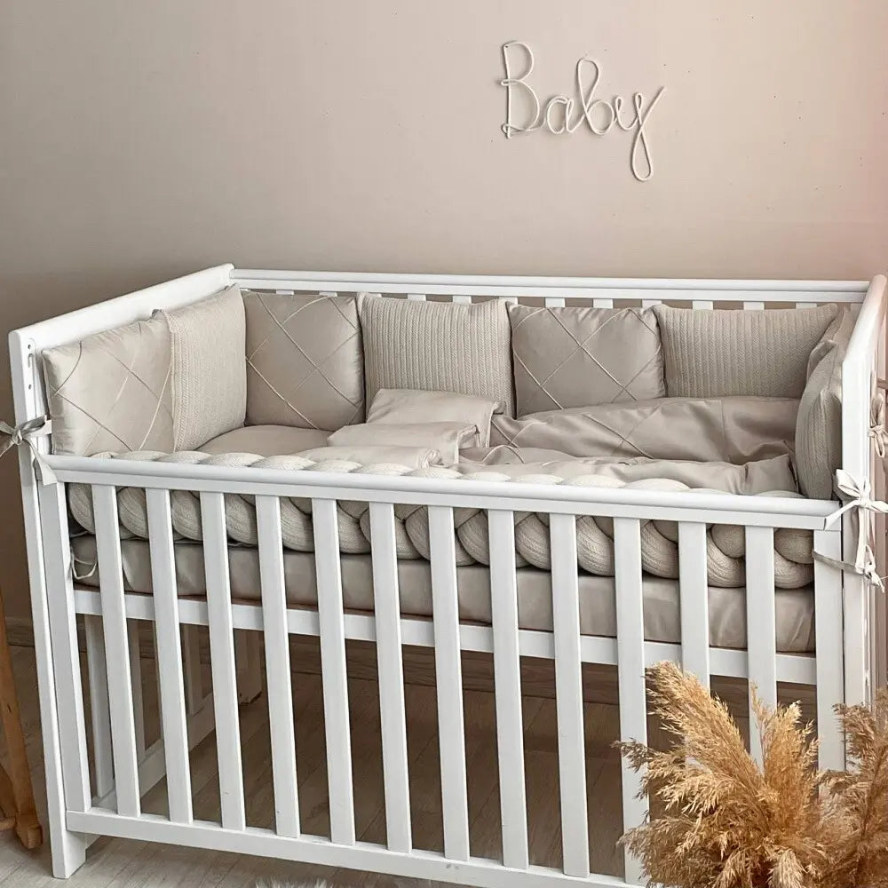 Babybettwäsche-Set 6 für 120x60 TraumLand Latte