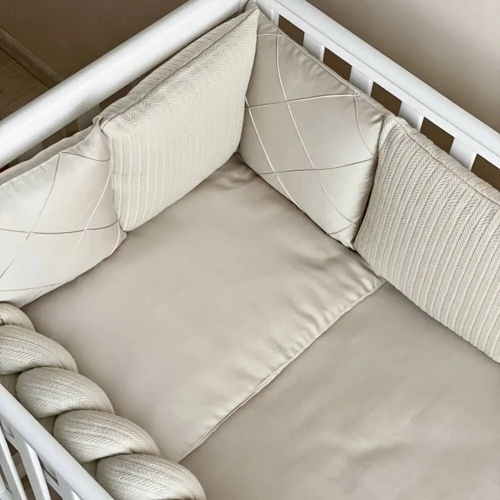 Babybettwäsche-Set 6 für 120x60 TraumLand Latte