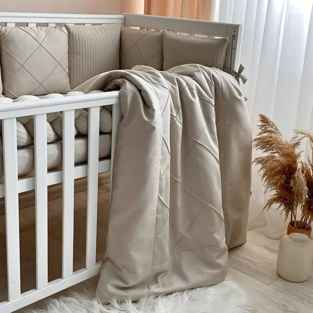 Babybettwäsche-Set 6 für 120x60 TraumLand Latte