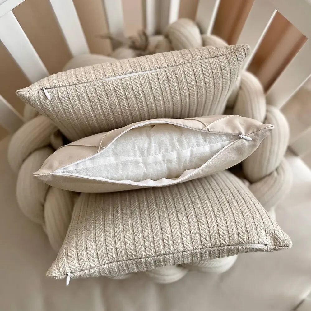 Babybettwäsche-Set 6 für 120x60 TraumLand Latte