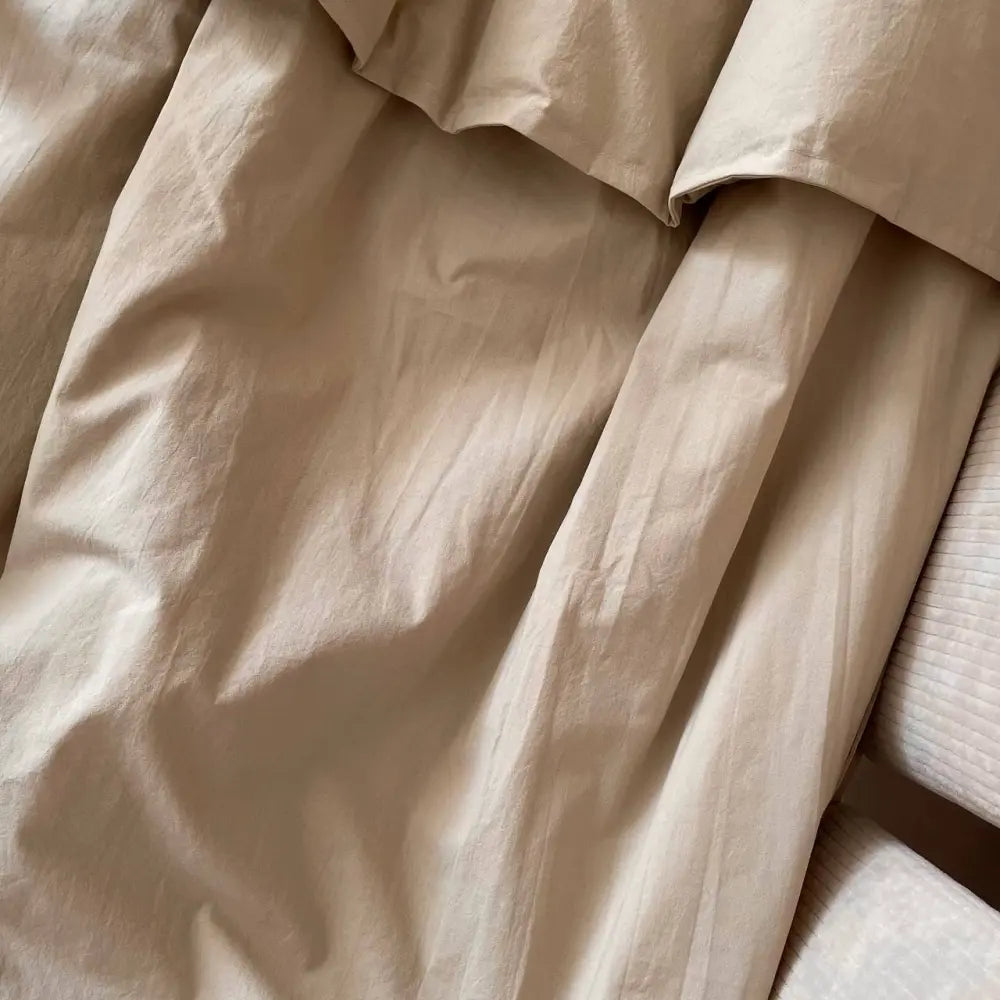 Babybettwäsche aus gewaschener Baumwolle 120*60cm – Mokka Veres Company