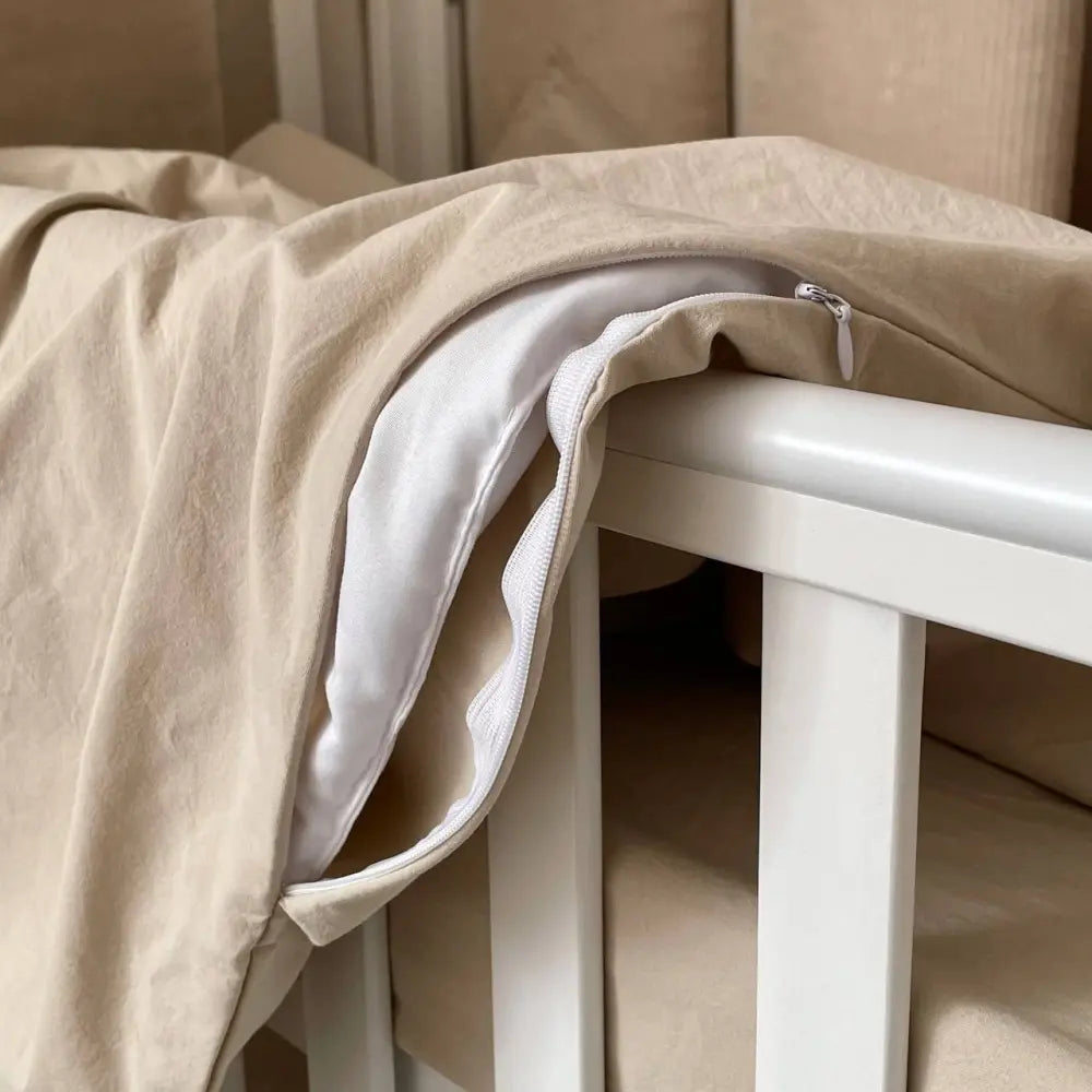 Babybettwäsche aus gewaschener Baumwolle 120*60cm – Mokka Veres Company