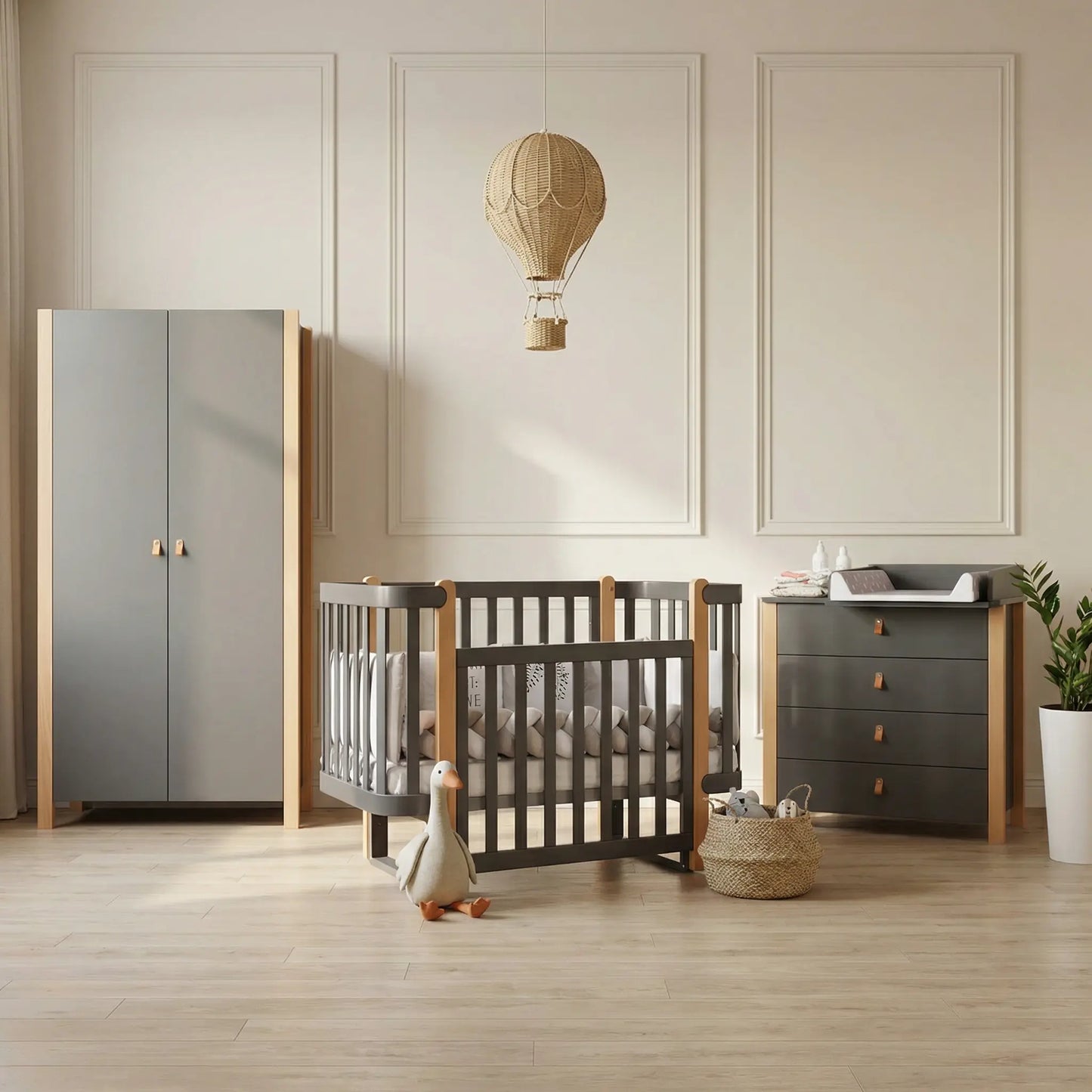 Veres Monaco Babybett (120x60 cm) • Premium Kollektion, sicher & multifunktional