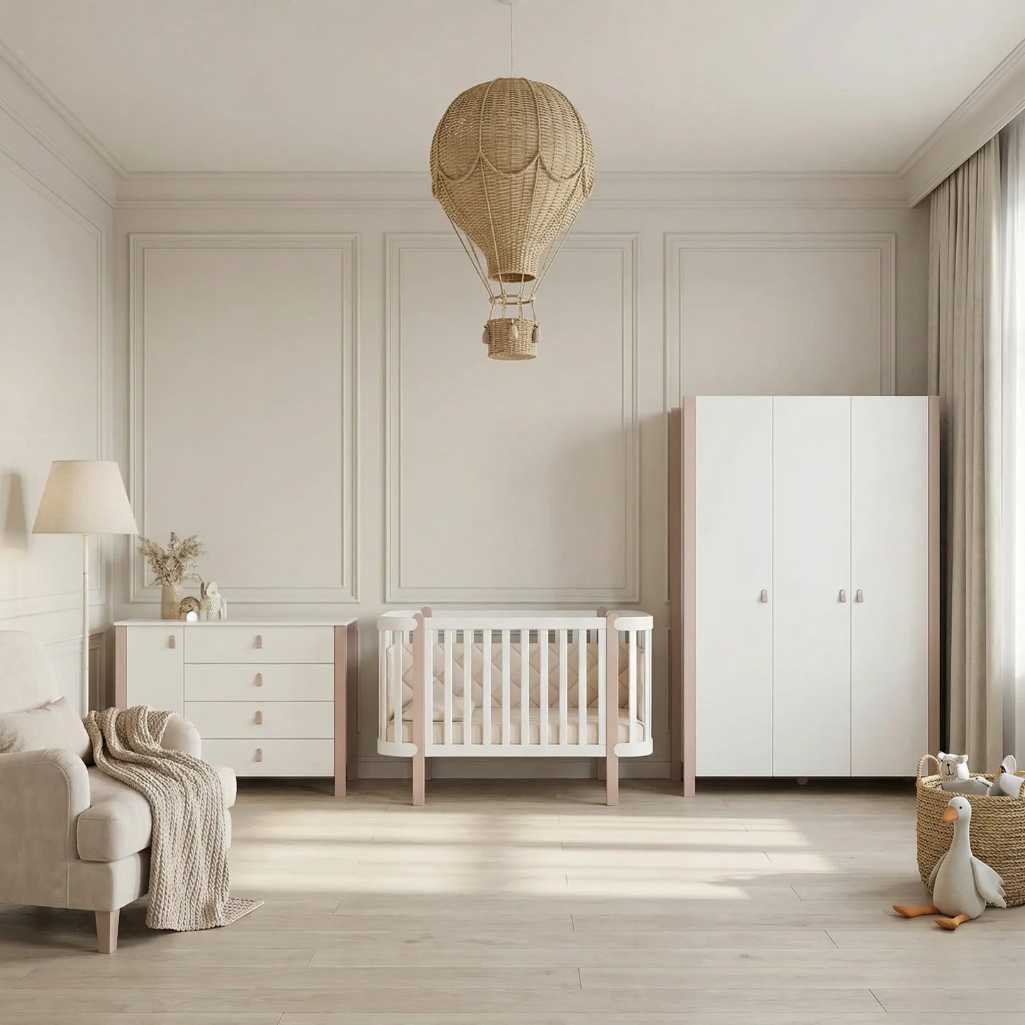 Veres Monaco Babybett (120x60 cm) • Premium Kollektion, sicher & multifunktional