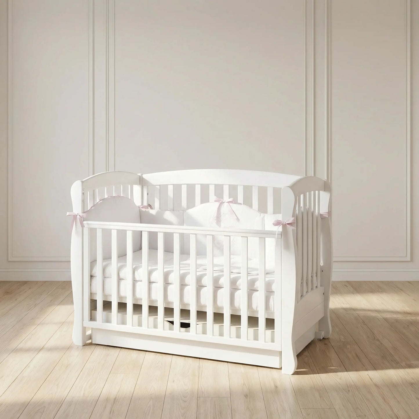 Veres LD16 Babybett (120×60 cm) • Balance Edition aus Massivholz