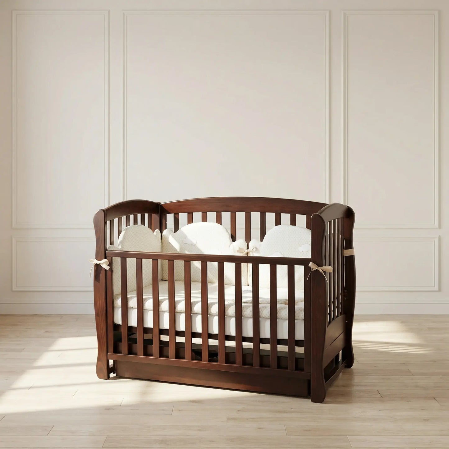 Veres LD16 Babybett (120×60 cm) • Balance Edition aus Massivholz