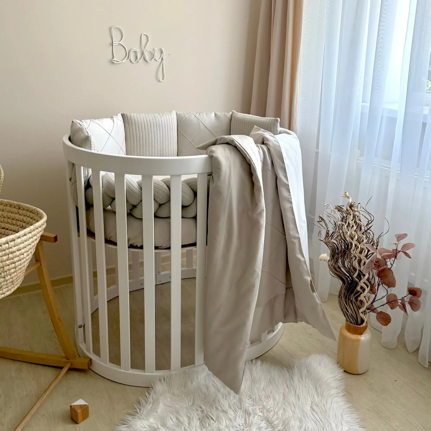 Babybettwäsche-Set  für Veres Rom 90x70 und 140x70 cm TraumLand Latte