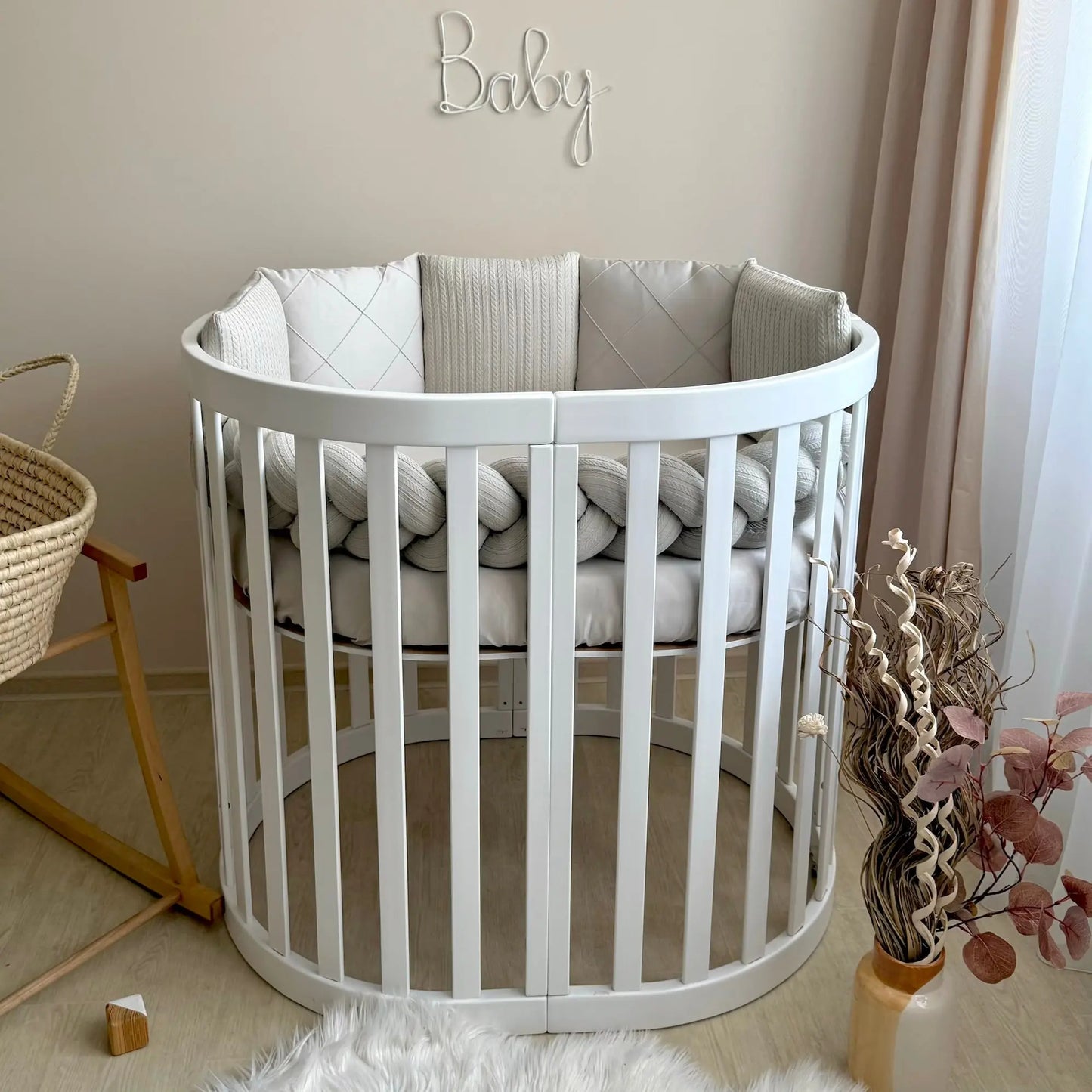 Babybettwäsche-Set  für Veres Rom 90x70 und 140x70 cm TraumLand Latte