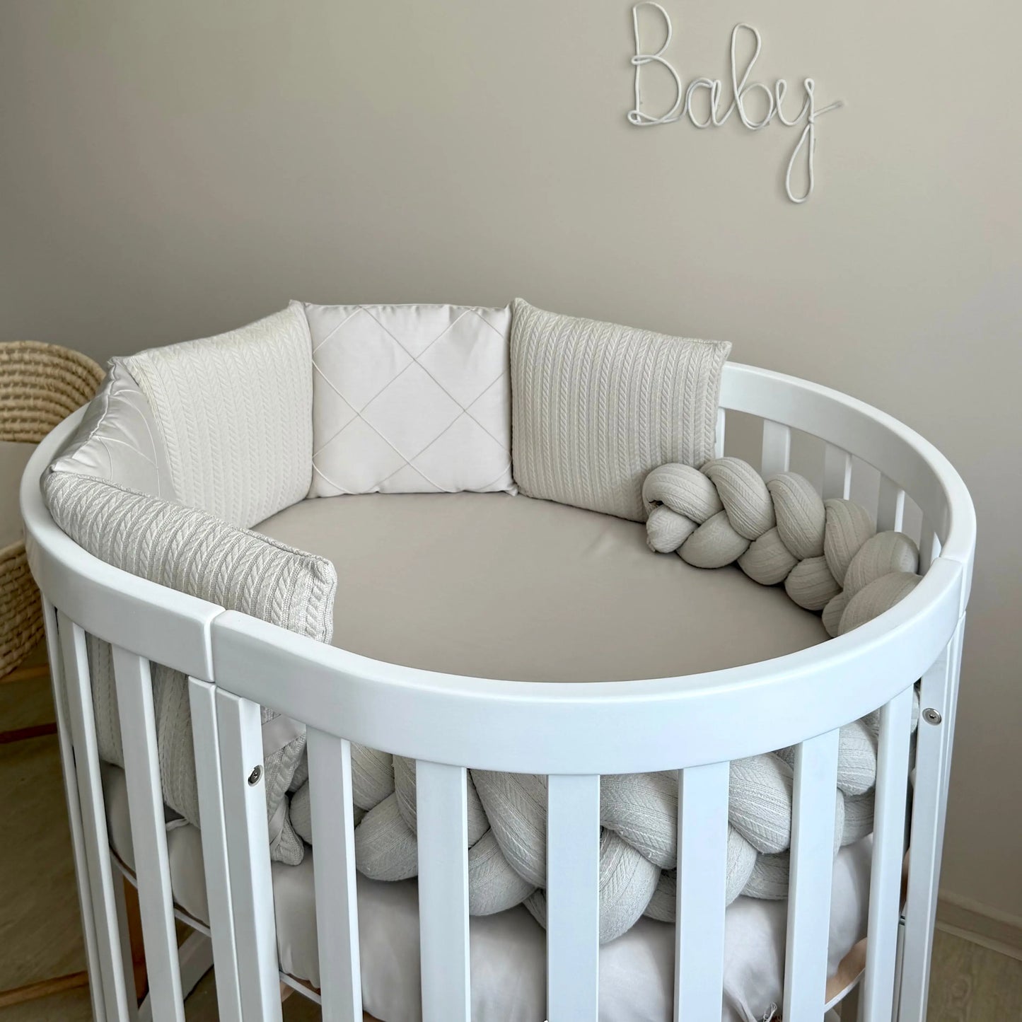 Babybettwäsche-Set  für Veres Rom 90x70 und 140x70 cm TraumLand Latte
