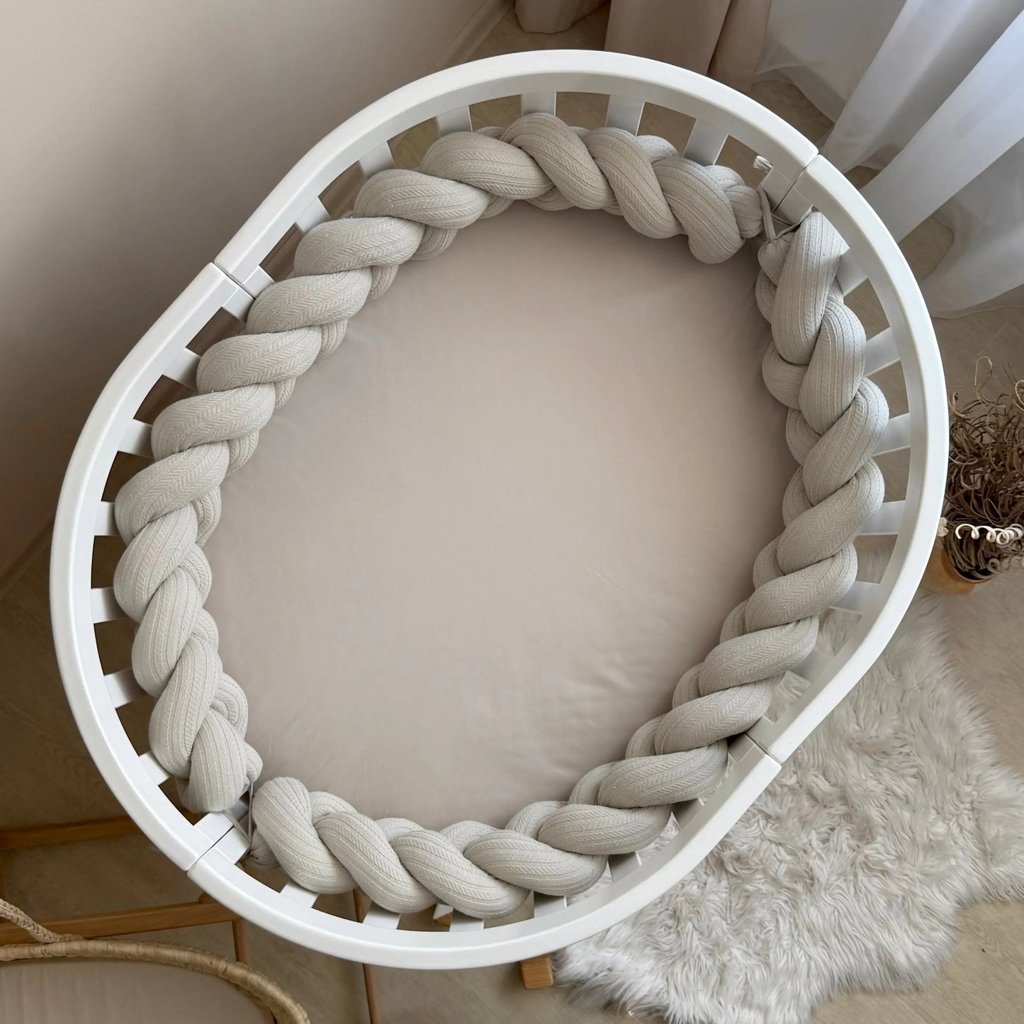 Babybettwäsche-Set für Veres Rom 90×70 cm TraumLand Latte