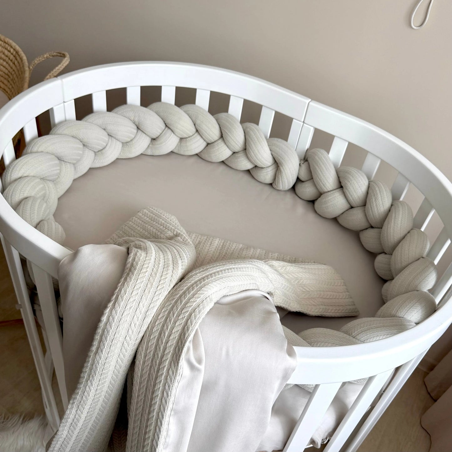 Babybettwäsche-Set für Veres Rom 90×70 cm TraumLand Latte