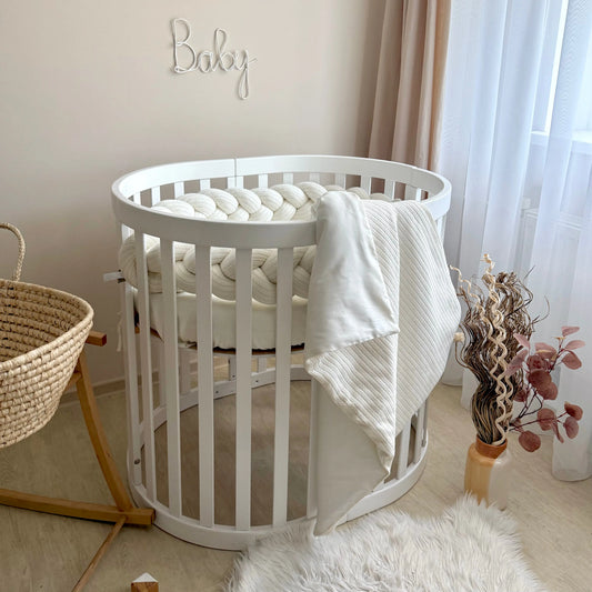 Babybettwäsche-Set für Veres Rom 90×70 cm TraumLand Milchweiß
