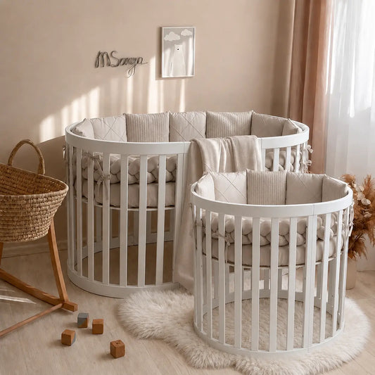 Babybettwäsche-Set  für Veres Rom 90x70 und 140x70 cm TraumLand Latte