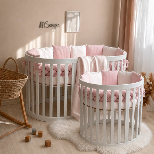 Babybettwäsche-Set  für Veres Rom 90x70 und 140x70 cm TraumLand Rosa