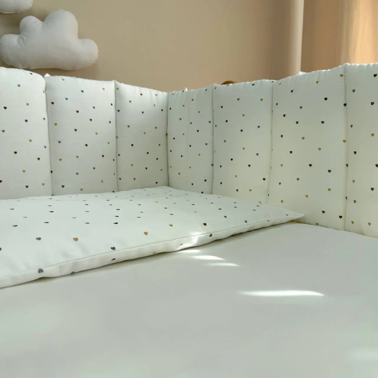 Babybettwäsche-Set für 120x60 cm Tiny Love Milchweiß